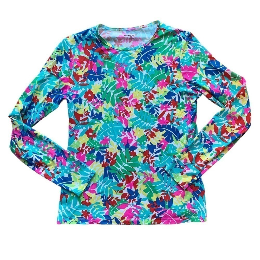 Land's End | Land's End Women's Floral Spandex Swim Long Sleeve Shirt